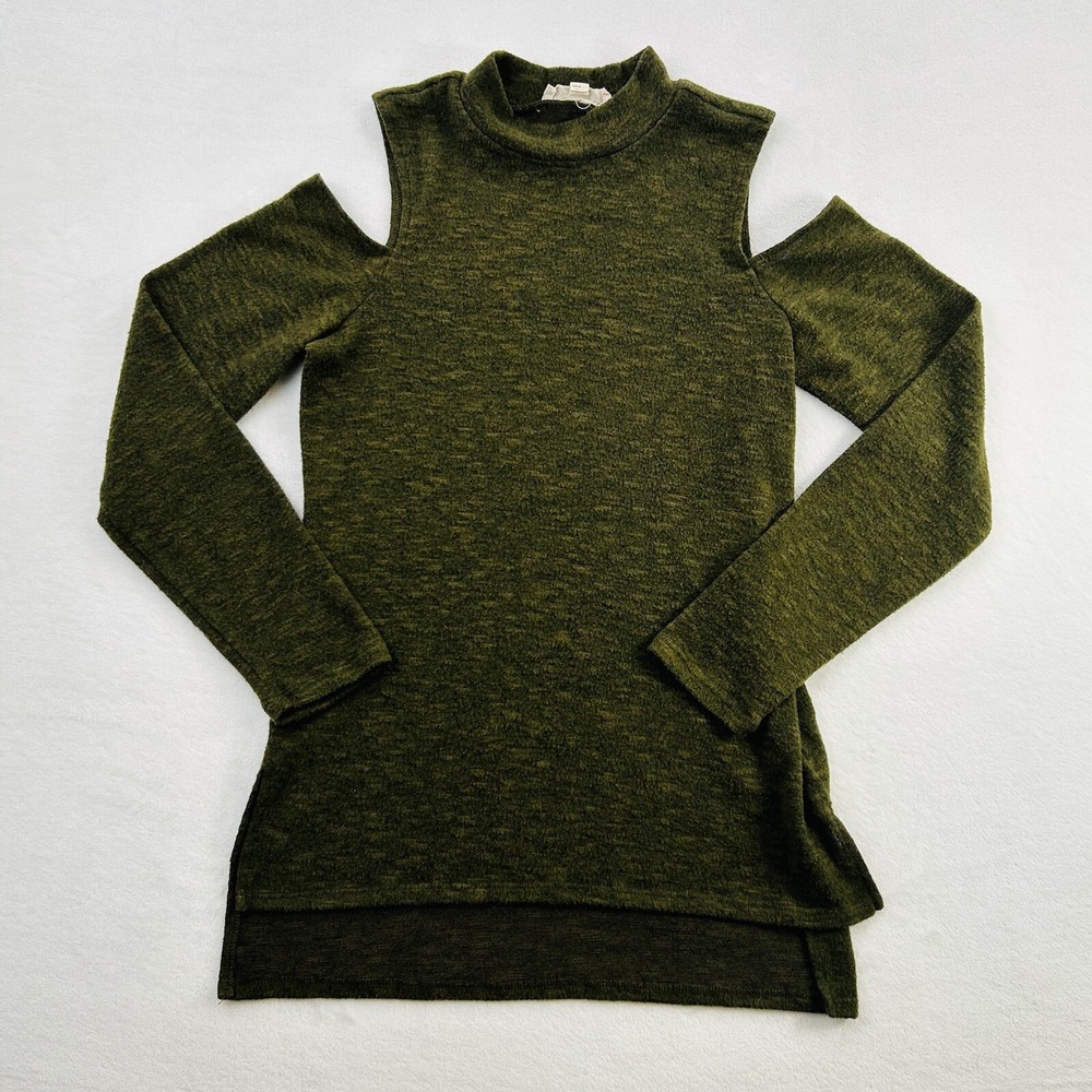 Pink Republic Sweater Women Small Green Preppy Casual Light Sweatshirt Ladies